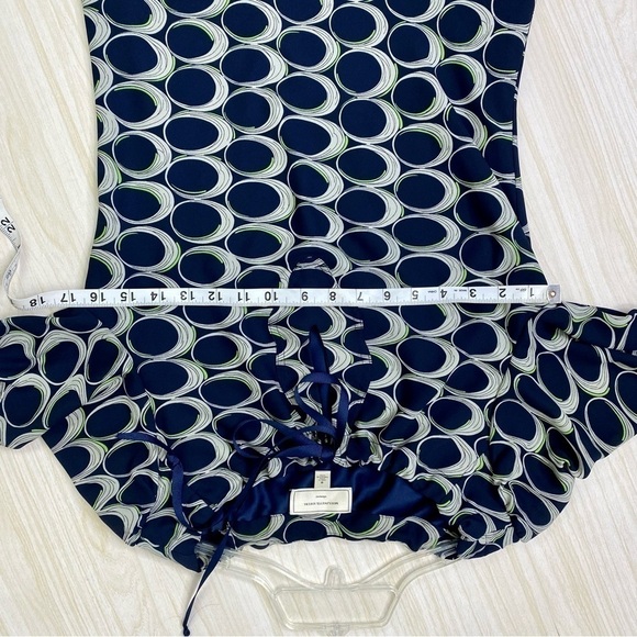 Anthropologie Moulinette Soeurs Silk blend Navy retro look dress size 0 - Picture 7 of 10